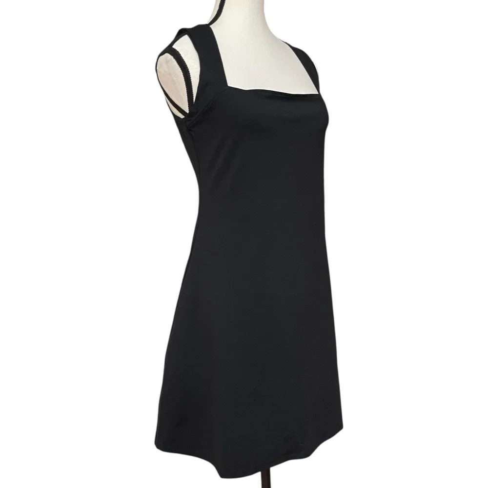 Little Black Dress A-Line Square Neck Sleeveless Mini –XL Flare Fit Chic Minimal